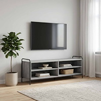 vidaXL TV-skåp 140 x 39,5 x 50 cm Grå Sonoma Konstruerat trä
