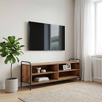 vidaXL TV-skåp 140 x 39,5 x 50 cm Gammalt trä Konstruerat trä