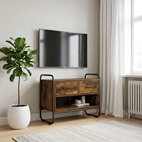 vidaXL TV-skåp 60 x 30 x 50 cm Rökt ek Konstruerat trä