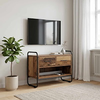 vidaXL TV-skåp 60 x 30 x 50 cm Gammalt trä Konstruerat trä
