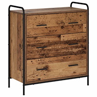 vidaXL Sideboard Gammalt trä 97 x 33 x 81 cm Konstruerat trä