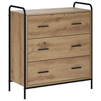 vidaXL Sideboard Artisan-ek 97 x 33 x 81 cm Konstruerat trä