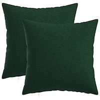 vidaXL Kuddöverdrag 2 st HEERLEN Mörkgrön 30 x 30 cm Tyg