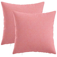 vidaXL Kuddöverdrag 2 st HEERLEN Rosa 30 x 30 cm Tyg