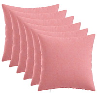 vidaXL Kuddöverdrag 6 st HEERLEN Rosa 30 x 30 cm Tyg