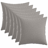 vidaXL Kuddöverdrag 6 st HEERLEN Moln Grå 35 x 35 cm Tyg