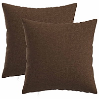 vidaXL Kuddöverdrag 2 st HEERLEN Brun 35 x 35 cm Tyg