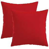 vidaXL Kuddöverdrag 2 st HEERLEN Röd 35 x 35 cm Tyg