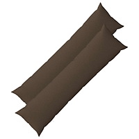 vidaXL Kuddöverdrag 2 st HEERLEN Taupe 40 x 145 cm Tyg