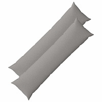 vidaXL Kuddöverdrag 2 st HEERLEN Moln Grå 40 x 145 cm Tyg