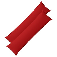 vidaXL Kuddöverdrag 2 st HEERLEN Röd 40 x 145 cm Tyg
