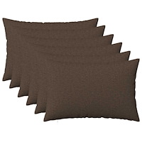 vidaXL Kuddöverdrag 6 st HEERLEN Taupe 40 x 60 cm Tyg