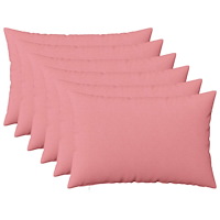 vidaXL Kuddöverdrag 6 st HEERLEN Rosa 40 x 60 cm Tyg