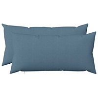 vidaXL Kuddöverdrag 2 st HEERLEN Jeansblå 40 x 70 cm Tyg