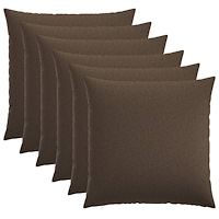 vidaXL Kuddöverdrag 6 st HEERLEN Taupe 70 x 70 cm Tyg