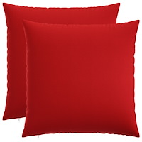 vidaXL Kuddöverdrag 2 st HEERLEN Röd 80 x 80 cm Tyg
