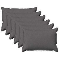 vidaXL Kuddöverdrag 6 st HOUTEN Ljusgrå 30 x 50 cm Faux Linne