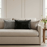 vidaXL Kuddöverdrag 6 st HOUTEN Antracit 30 x 50 cm Chenilletyg