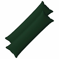 vidaXL Kuddöverdrag 2 st HOUTEN Mörkgrön 40 x 145 cm Faux Linne