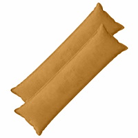 vidaXL Kuddöverdrag 2 st HOUTEN Gul 40 x 145 cm manchester