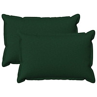 vidaXL Kuddöverdrag 2 st HOUTEN Mörkgrön 40 x 60 cm Faux Linne