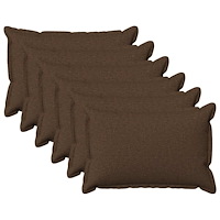 vidaXL Kuddöverdrag 6 st HOUTEN Brun 50 x 75 cm Faux Linne