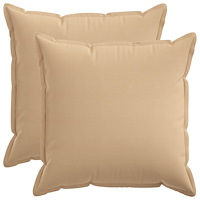 vidaXL Kuddöverdrag 2 st HOUTEN Gräddvit 55 x 55 cm Faux Linne