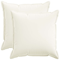 vidaXL Kuddöverdrag 2 st HOUTEN Vit 55 x 55 cm Faux Linne