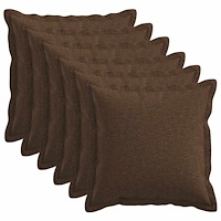vidaXL Kudde med kudde HOUTEN 6 st Brun Faux Linne