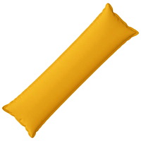 vidaXL Kudde med kudde HOUTEN Ljusgul 40 x 145 cm Faux Linne