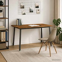 vidaXL 140 x 70 x 75 cm Massivt Akaciaträ Naturlig och Kaffe