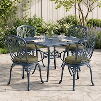 vidaXL 4-delade Sittdynor SOEST 4 st 100% Polyester Olivgrön