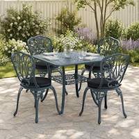 vidaXL 4-delade Sittdynor SOEST 4 st 100% Polyester Svart Ø 40 x 7 cm