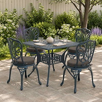 vidaXL 4-delade Sittdynor SOEST 4 st 100% Polyester Antracit