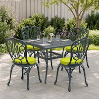 vidaXL 4-delade Sittdynor SOEST 4 st 100% Polyester Klart grön.