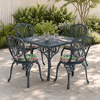 vidaXL 4-delade Sittdynor SOEST 4 st 100% Polyester Flerfärgsdesign