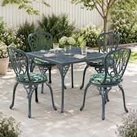 vidaXL 4-delade Sittdynor SOEST 4 st 100% Polyester Bladmönster