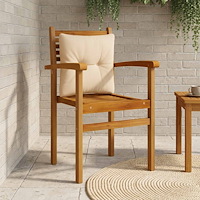 vidaXL Ryggkudde PUTTEN 100% Polyester Sand 40 x 40 x 10 cm