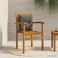 vidaXL Ryggkudde PUTTEN 100% Polyester Antracit 40 x 40 x 10 cm