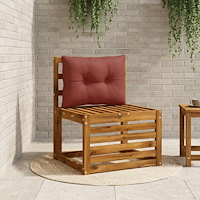vidaXL Ryggkudde PUTTEN 100% Polyester Röd 60 x 40 x 10 cm