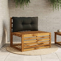 vidaXL Ryggkudde PUTTEN 100% Polyester Svart 70 x 40 x 10 cm