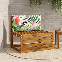 vidaXL Ryggkudde PUTTEN 100% Polyester Flerfärgsdesign 70 x 40 x 10 cm