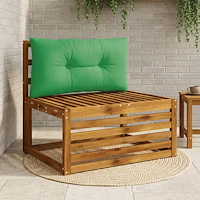 vidaXL Ryggkudde PUTTEN 100% Polyester Grön 70 x 40 x 10 cm