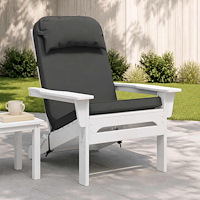 vidaXL Solsängkudde 100% Polyester Antracit 55 x 124 x 5 cm