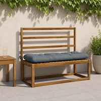 vidaXL 2-delade Bänk Kuddar VIANEN 100% Polyester Blå 100 x 40 x 12 cm