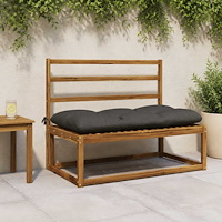 vidaXL Bänk kudde VIANEN 100% Polyester Antracit 100 x 60 x 12 cm
