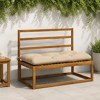vidaXL Bänk kudde VIANEN 100% Polyester Gräddvit 100 x 60 x 12 cm