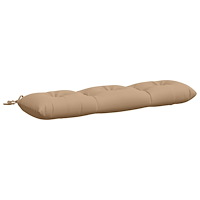 vidaXL Bänk kudde VIANEN 100% Polyester Sand 110 x 30 x 12 cm