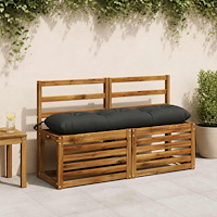 vidaXL Bänk kudde VIANEN 100% Polyester Antracit 110 x 30 x 12 cm