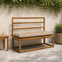 vidaXL 2-delade Bänk Kuddar VIANEN 100% Polyester Sand